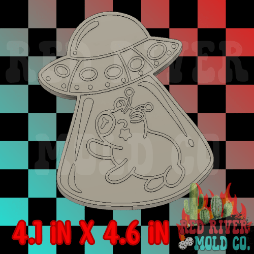 Alien Capybara UFO Silicone Freshie Mold - Red River Mold Co