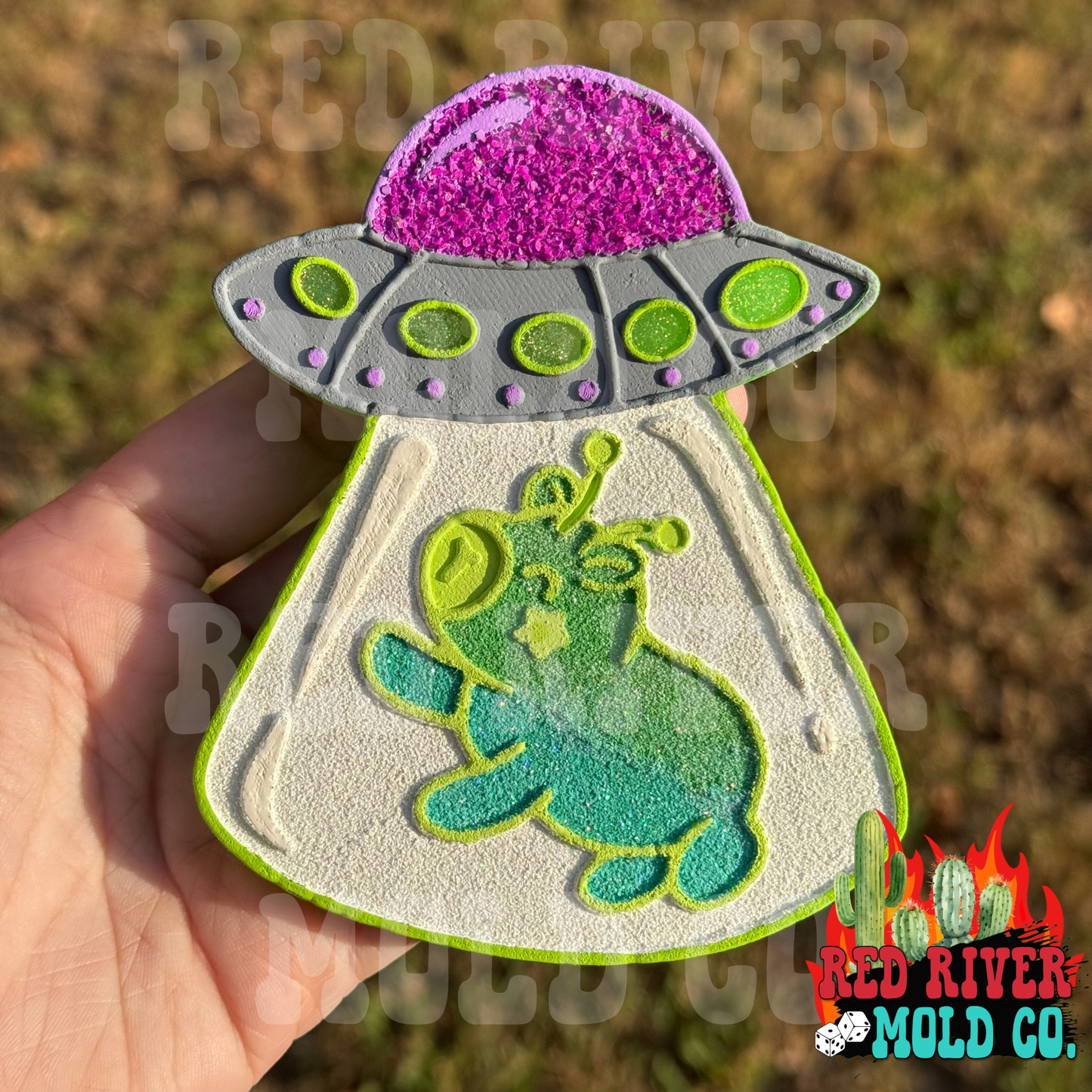 Alien Capybara UFO Silicone Freshie Mold - Red River Mold Co