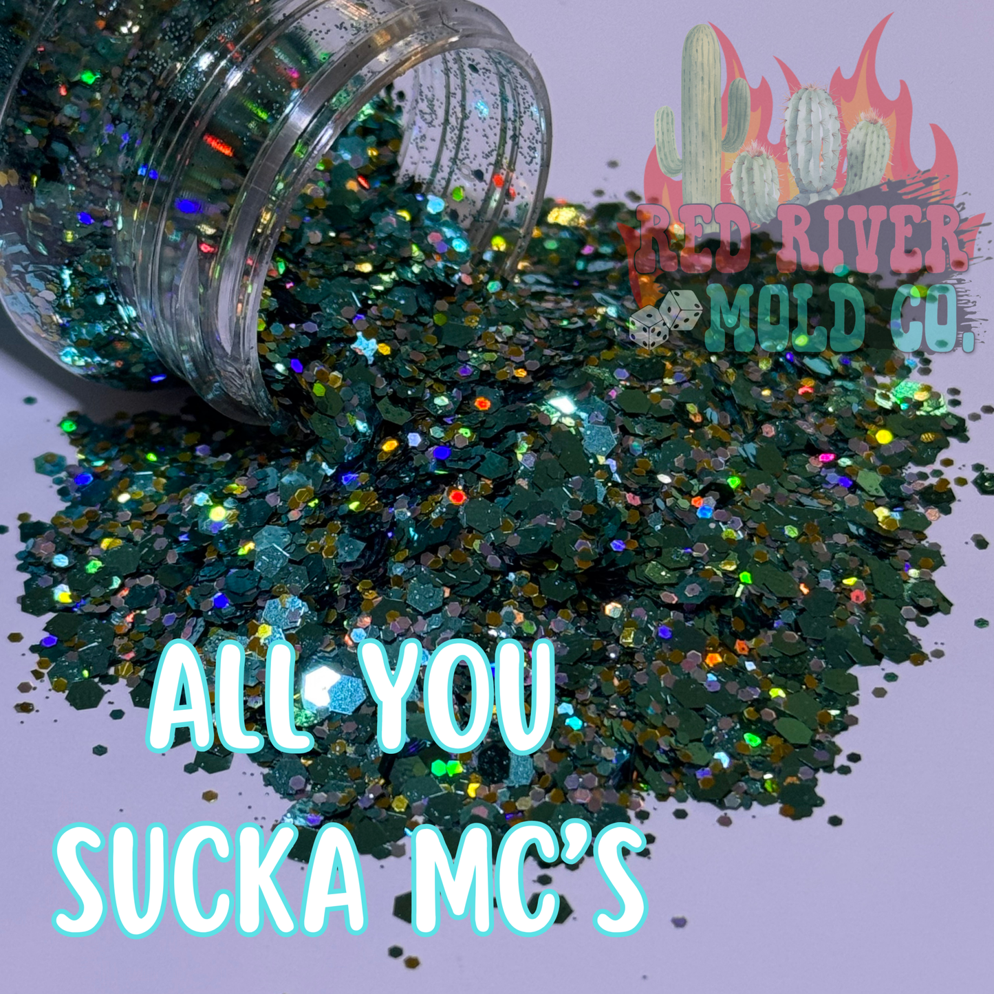 All you sucka MC's Premium Chunky Glitter (Metallic) - Red River Mold Co