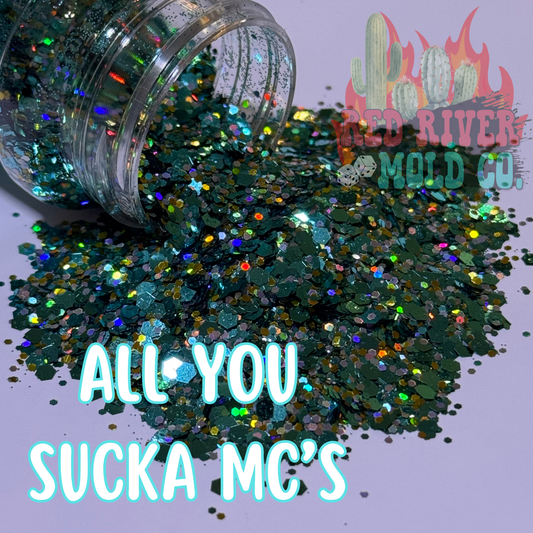 All you sucka MC's Premium Chunky Glitter (Metallic) - Red River Mold Co