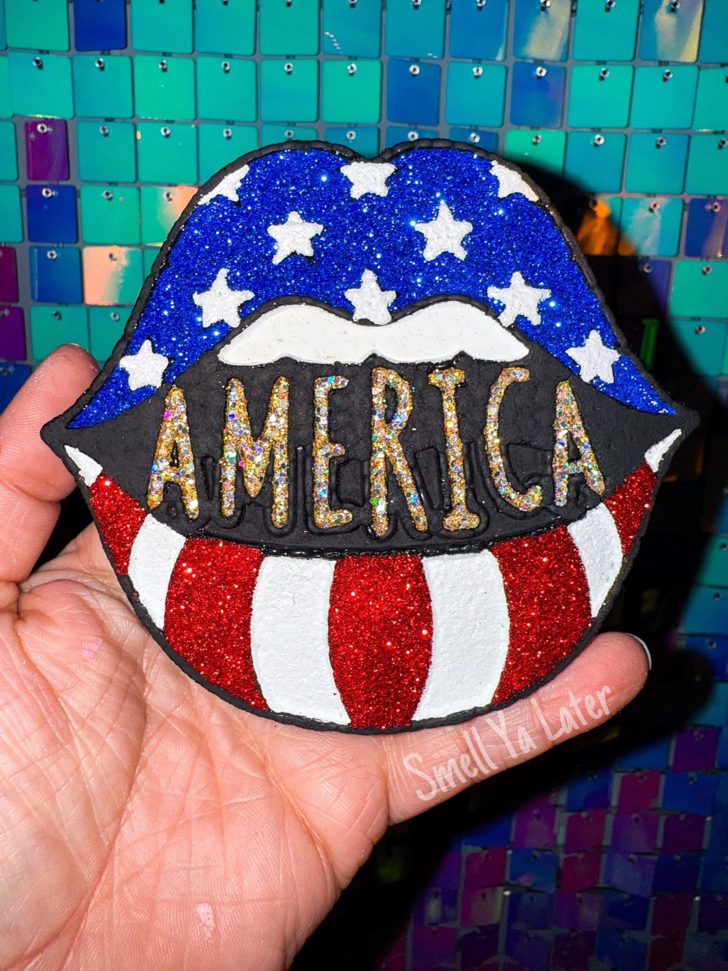 America Lips Silicone Freshie Mold - Red River Mold Co