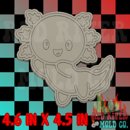 Axolotl Silicone Freshie Mold - Red River Mold Co