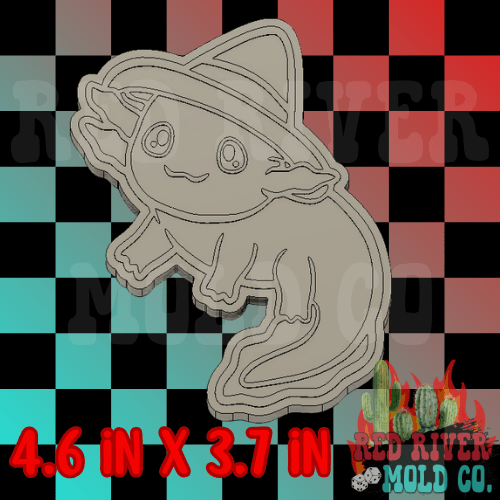 Axolotl Witch silicone freshie mold - Red River Mold Co