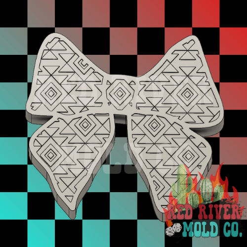 Aztec Bow Silicone Freshie Mold - Red River Mold Co