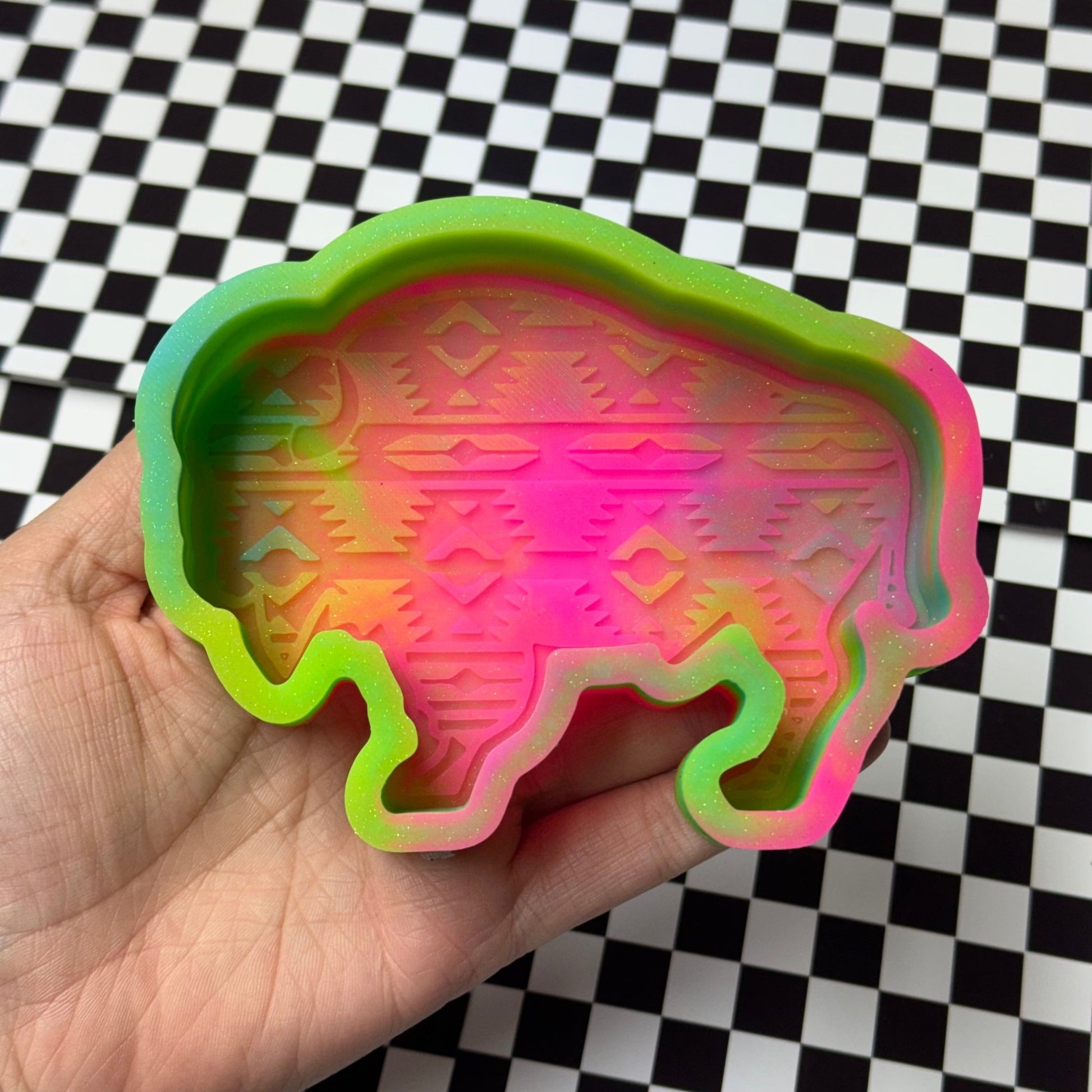 Aztec Buffalo B - Grade Silicone Freshie Mold - Red River Mold Co