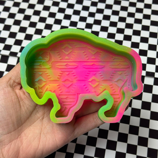 Aztec Buffalo B - Grade Silicone Freshie Mold - Red River Mold Co
