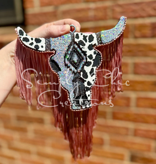 Aztec Bull Skull Silicone Freshie Mold - Red River Mold Co