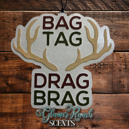 Bag, Tag, Drag, Brag Silicone Freshie Mold - Red River Mold Co