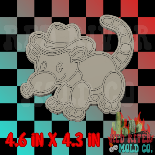 Balloon Opossum Silicone Freshie Mold - Red River Mold Co