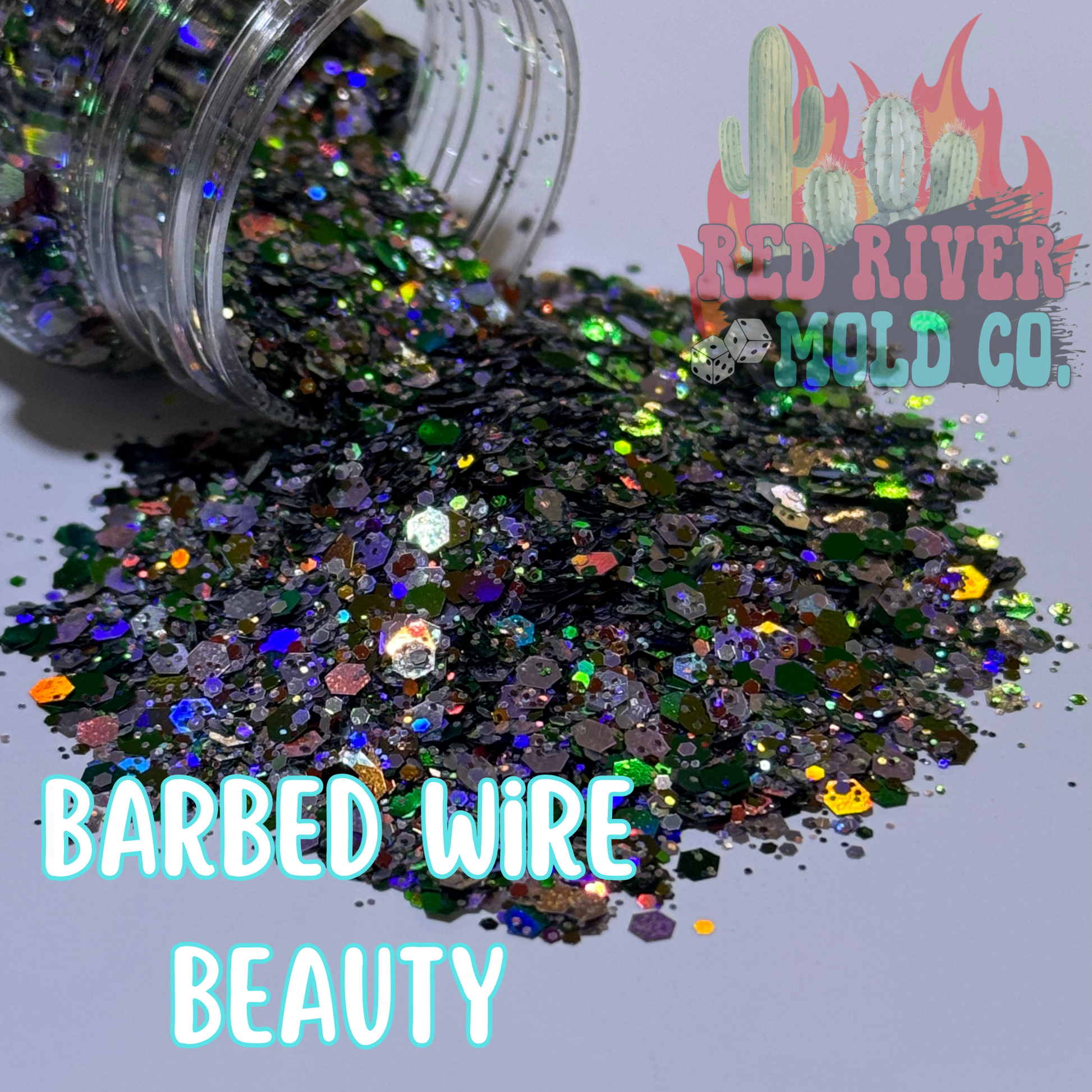 Barbed Wire Beauty Premium Chunky Glitter (Metallic) - Red River Mold Co