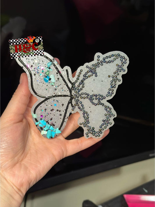Barbwire Butterfly Silicone Freshie Mold (RRMC Exclusive) - Red River Mold Co