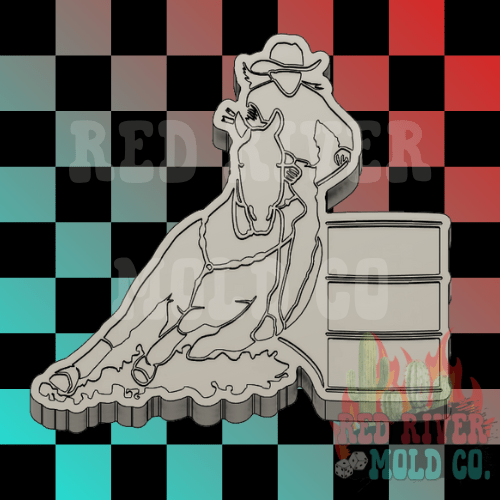 Barrel Racer Silicone Freshie Mold - Red River Mold Co