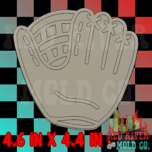 Baseball glove Silicone Freshie Mold - Red River Mold Co