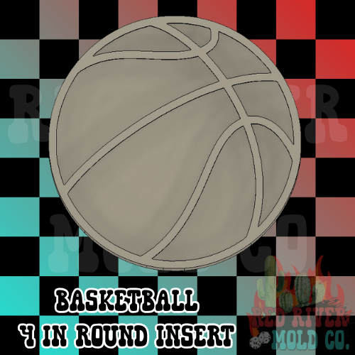 Basket Ball 4 in Round Mold Insert - Red River Mold Co
