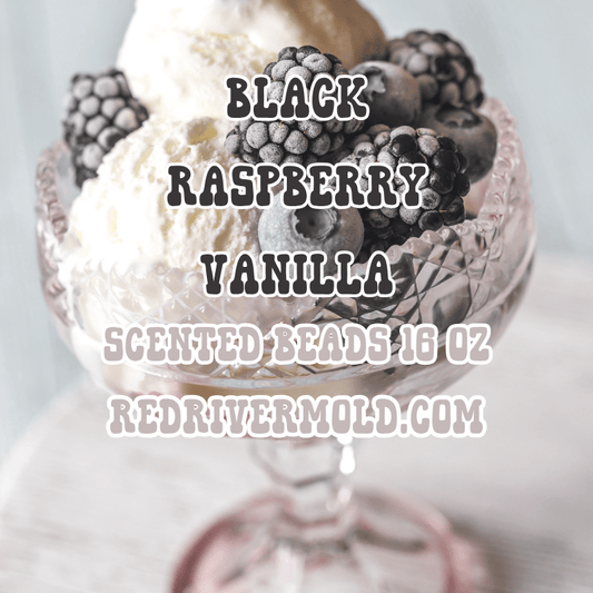 Black Raspberry Vanilla Scented Aroma Beads 16 oz - Red River Mold Co
