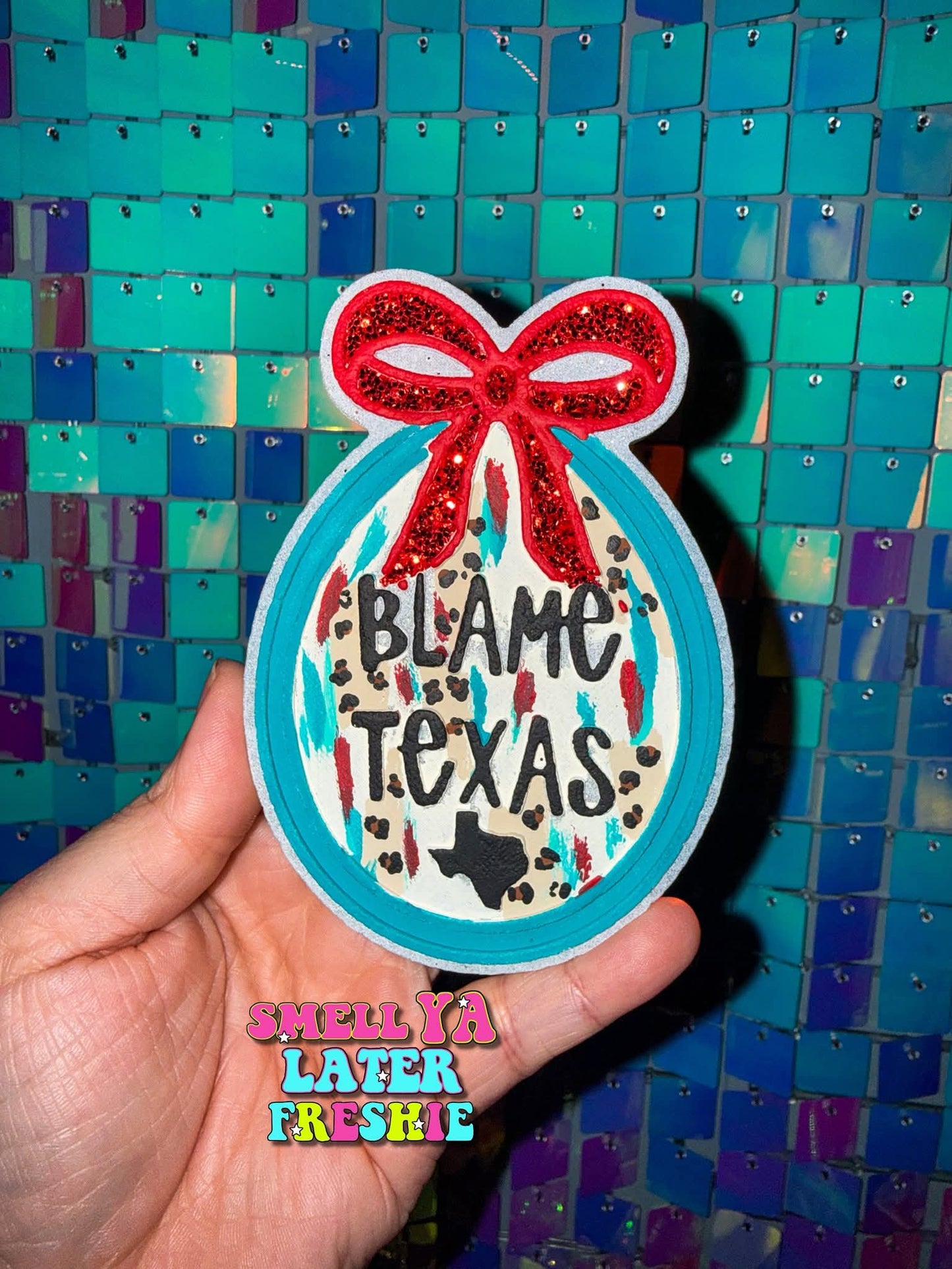 Blame Texas Frame Silicone Freshie Mold - Red River Mold Co