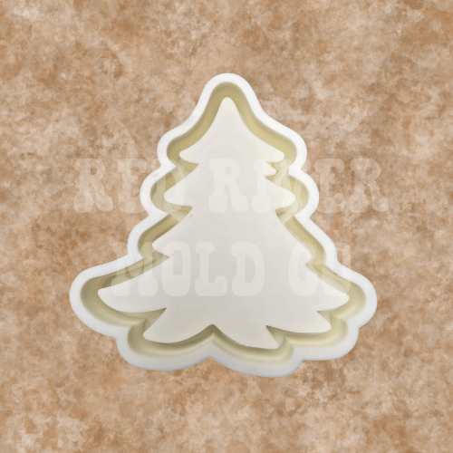 Blank Christmas Tree mold & cardstock bundle - Red River Mold Co