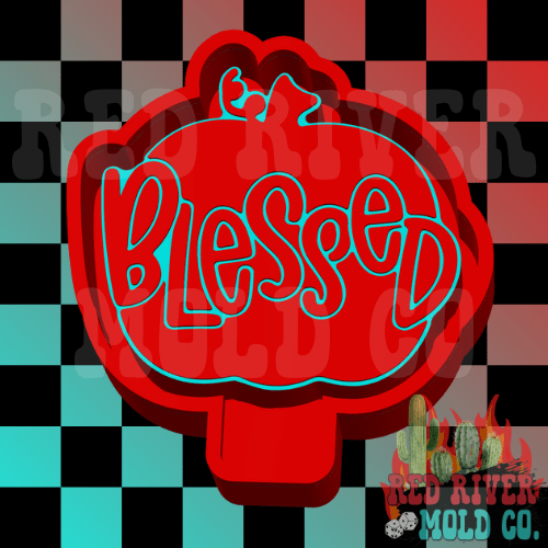 Blessed Pumpkin Silicone Freshie Mold - Red River Mold Co