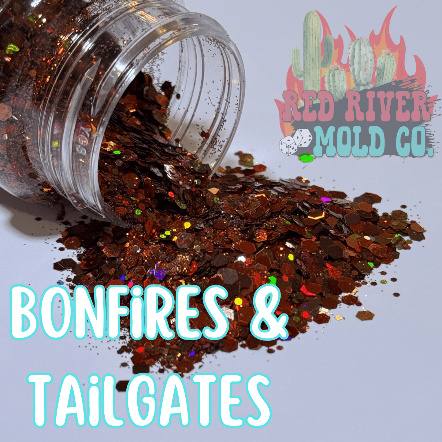 Bonfires & Tailgates Premium Chunky Glitter (Holographic) - Red River Mold Co