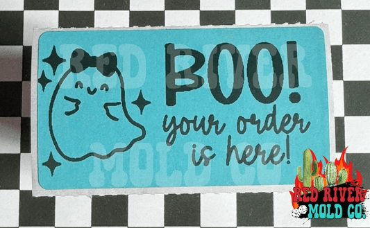 BOO! Your order is here! Packing Stickers - Red River Mold Co