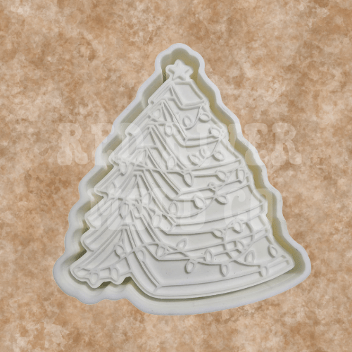Bookish Christmas Tree Silicone Freshie Mold - Red River Mold Co