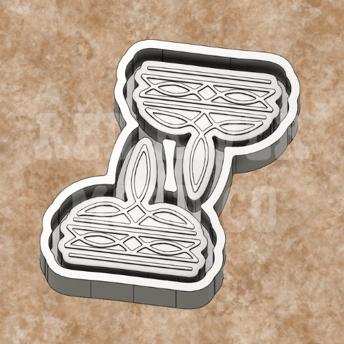 Boot Stitch Silicone Freshie Vent/Wax Mold - Red River Mold Co
