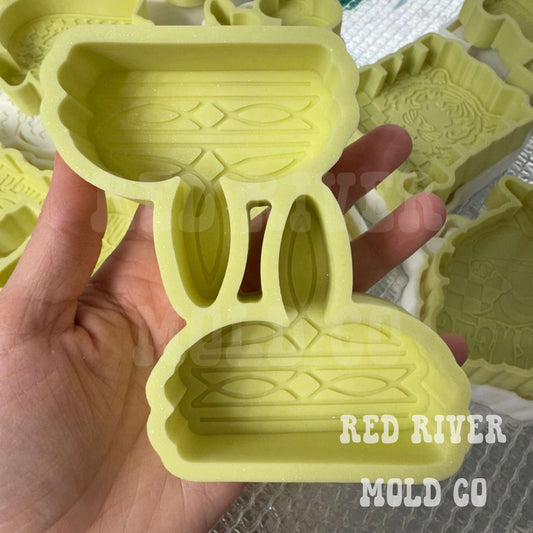 Boot Stitch Silicone Freshie Vent/Wax Mold - Red River Mold Co