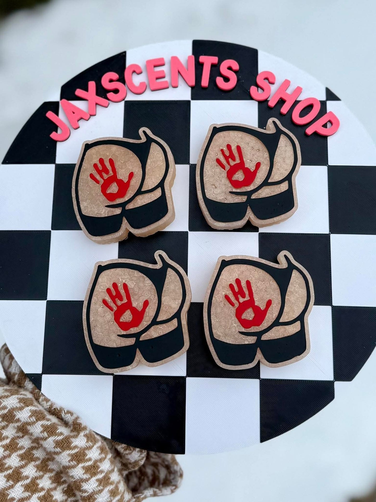 Booty Slap Silicone Double Vent Freshie Mold - Red River Mold Co