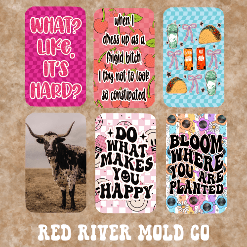 Bossy Boots Rectangle cardstock grab bag - Red River Mold Co
