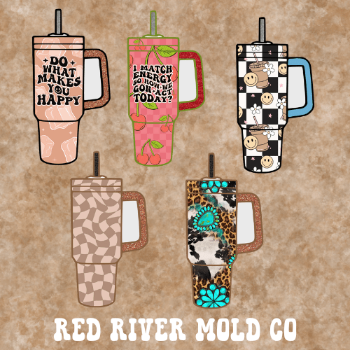Bossy Boots Stanley Cup cardstock grab bag - Red River Mold Co
