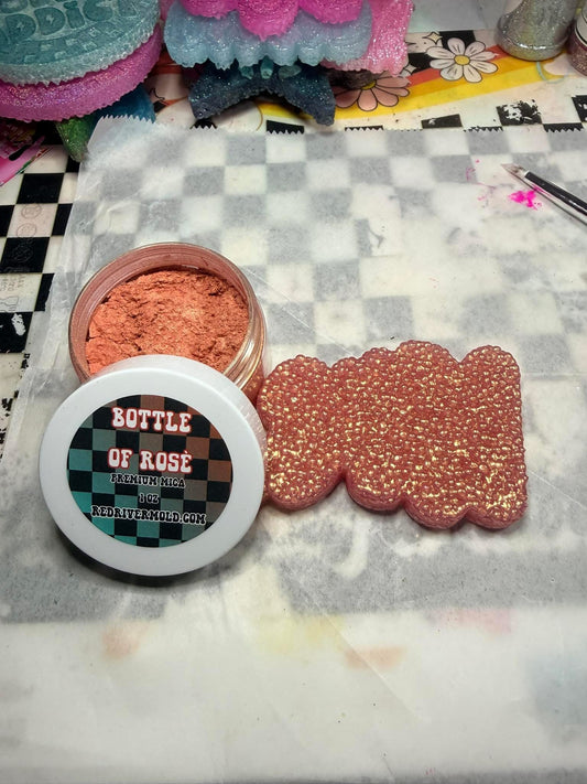 Bottle of Rosè Premium Mica Powder - Red River Mold Co