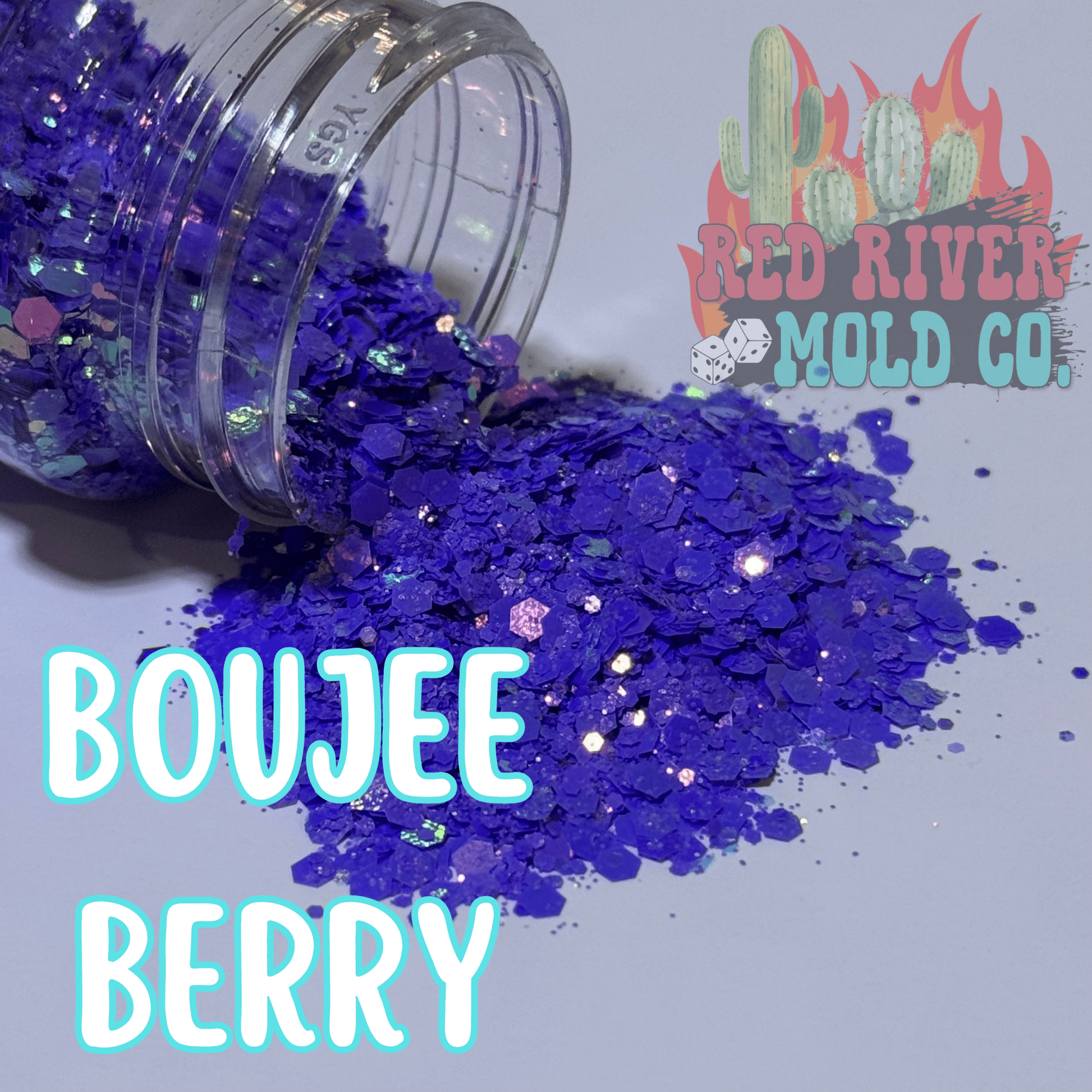 Boujee Berry Premium Chunky Glitter (Iridescent) - Red River Mold Co