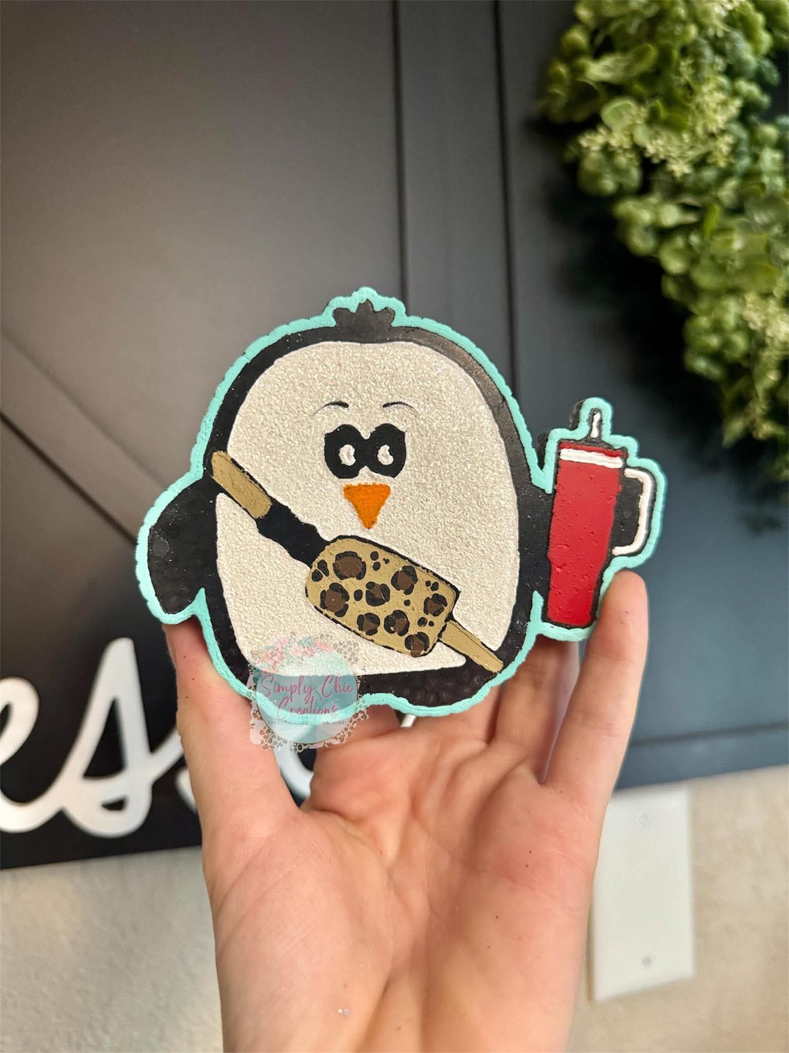 Boujee Penguin Silicone Freshie Mold - Red River Mold Co