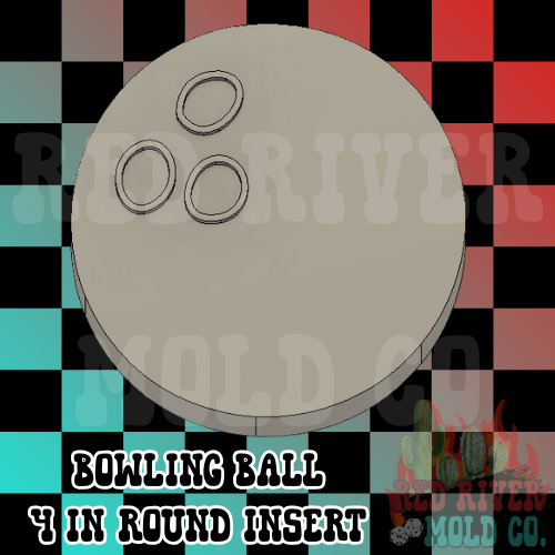 Bowling Ball 4 in Round Mold Insert - Red River Mold Co