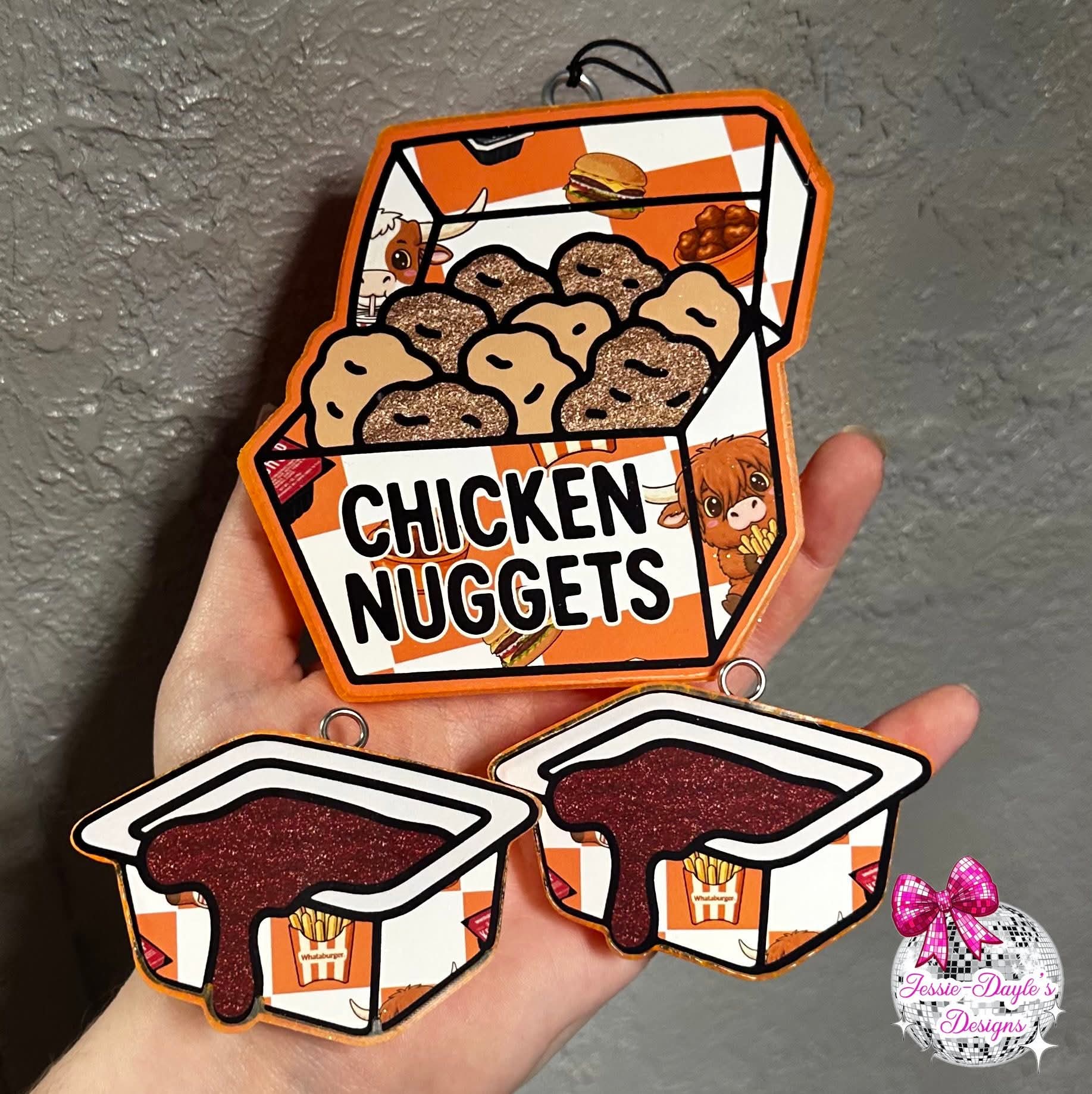 Box Of Chicken Nuggets Silicone Freshie Mold - Red River Mold Co