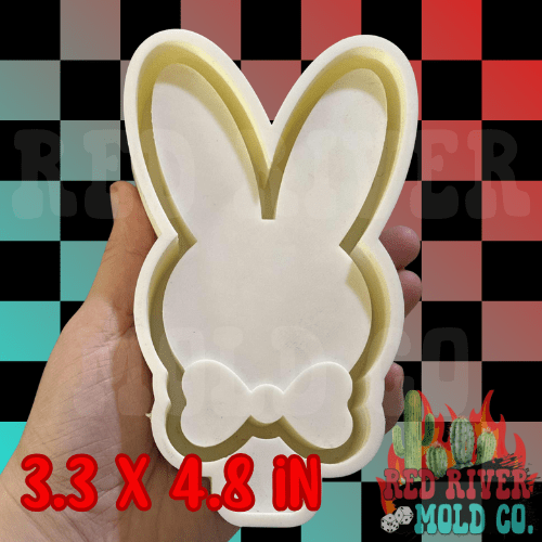 Boy Bunny Silicone Freshie Mold - Red River Mold Co