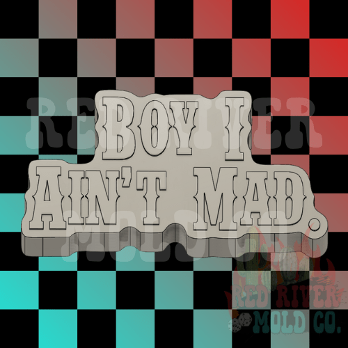 Boy I Ain't Mad Silicone Freshie Mold - Red River Mold Co