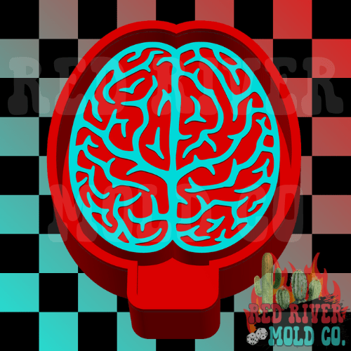 Brain Silicone Freshie Mold - Red River Mold Co