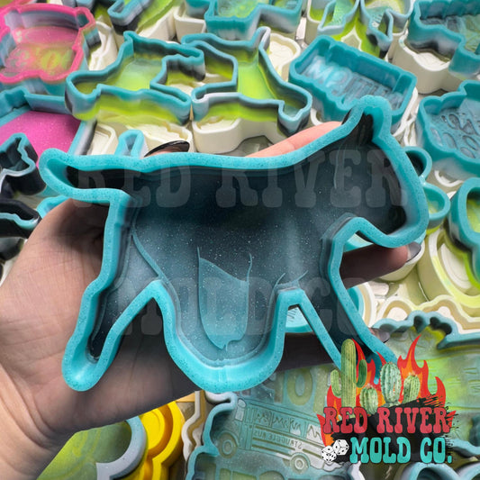 Bull Terrier Dog Silicone Freshie Mold - Red River Mold Co