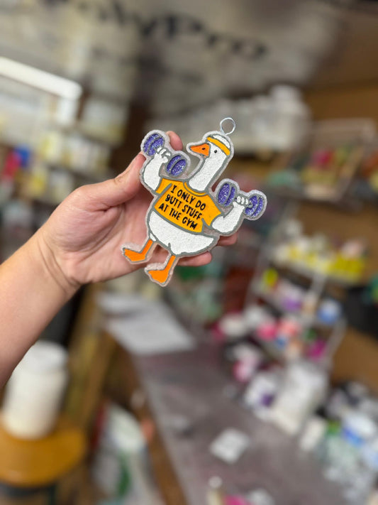 Butt Stuff Gym Goose Silicone Freshie Mold - Red River Mold Co