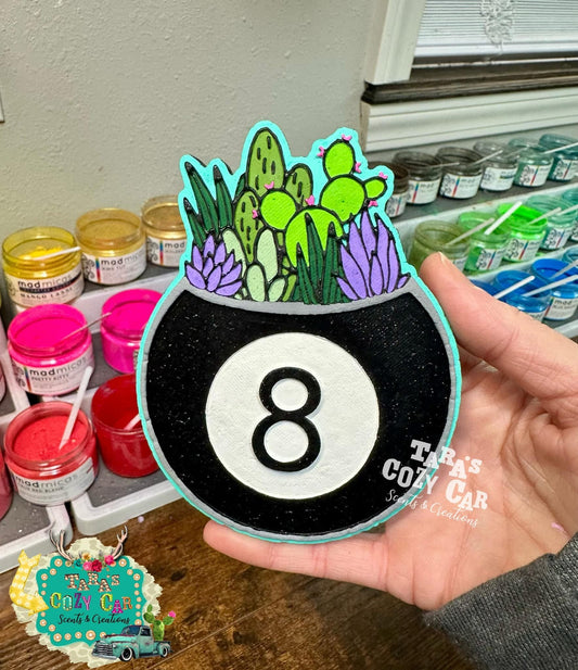 Cacti/Succulent 8 ball pot Silicone Freshie Mold RRMC Exclusive - Red River Mold Co