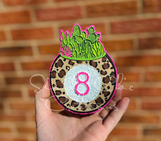 Cacti/Succulent 8 ball pot Silicone Freshie Mold RRMC Exclusive - Red River Mold Co