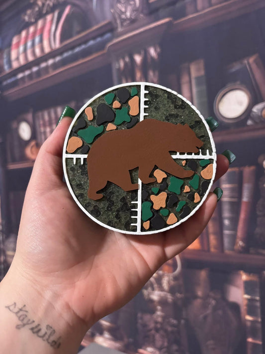 Camo Bear Scope 4 in Round Mold Insert - Red River Mold Co