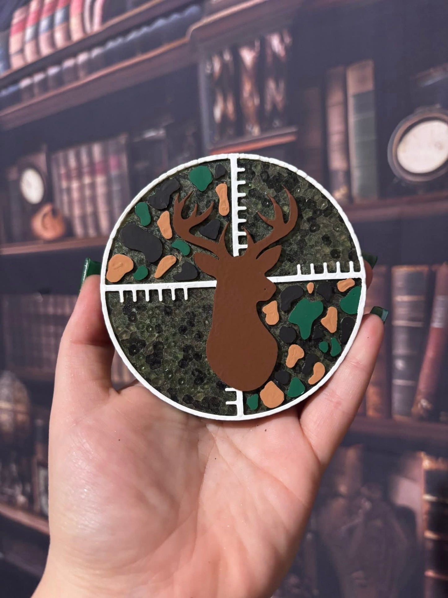 Camo Deer Scope 4 in Round Mold Insert - Red River Mold Co