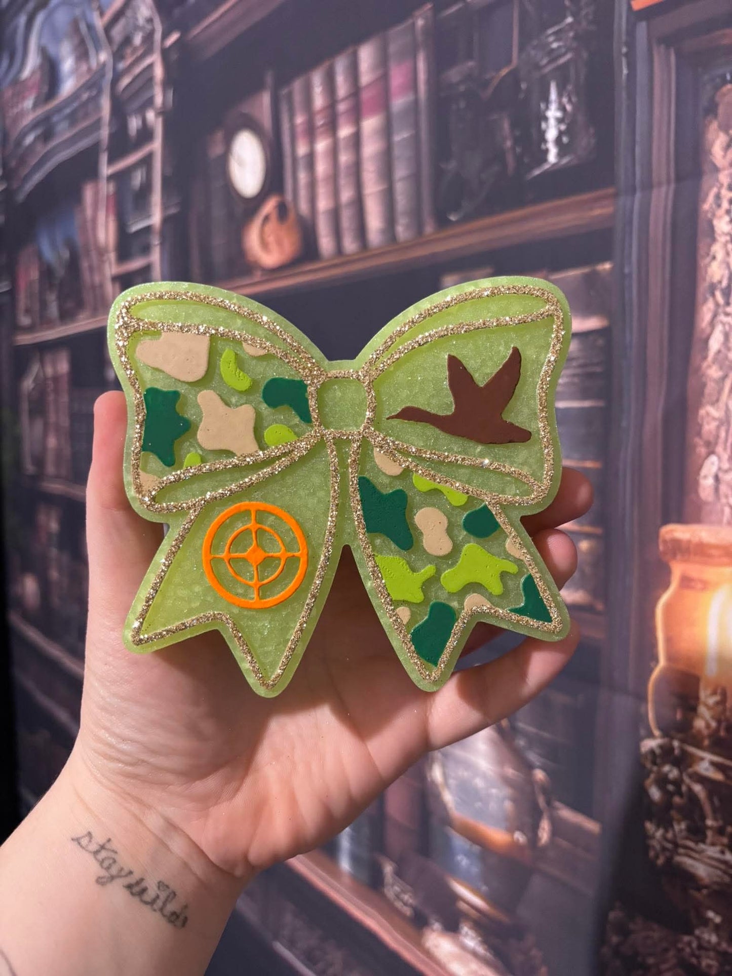 Camo Duck Hunting Bow Silicone Freshie Mold - Red River Mold Co