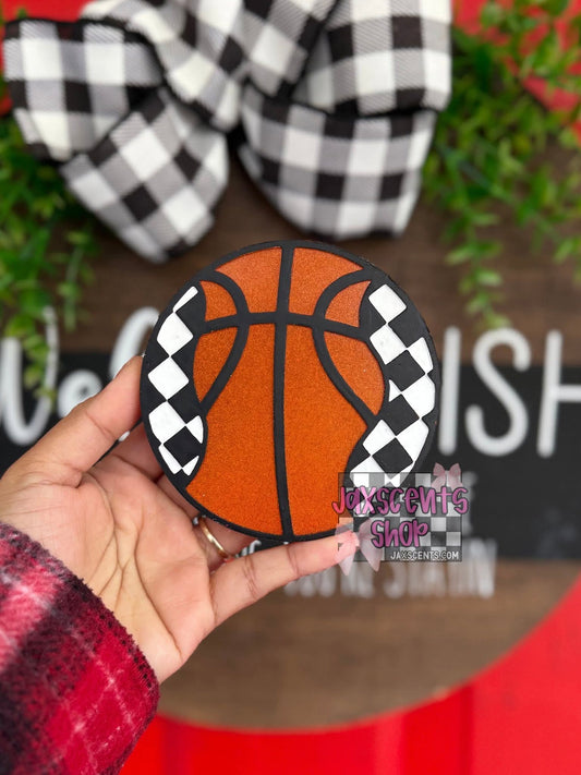 Checkered Basketball 4 in Round Mold Insert - Red River Mold Co