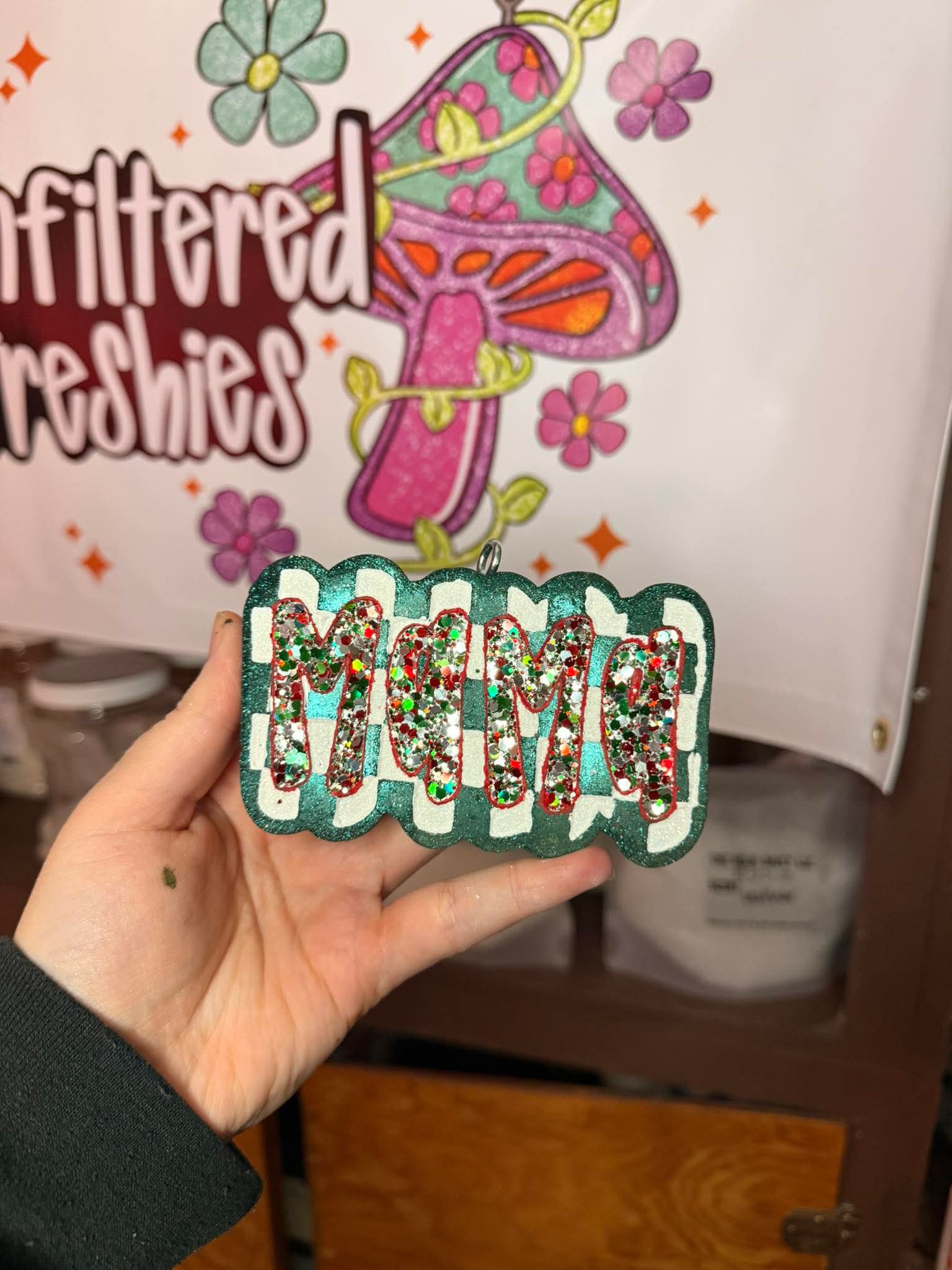 Checkered Mama Silicone Freshie Mold - Red River Mold Co