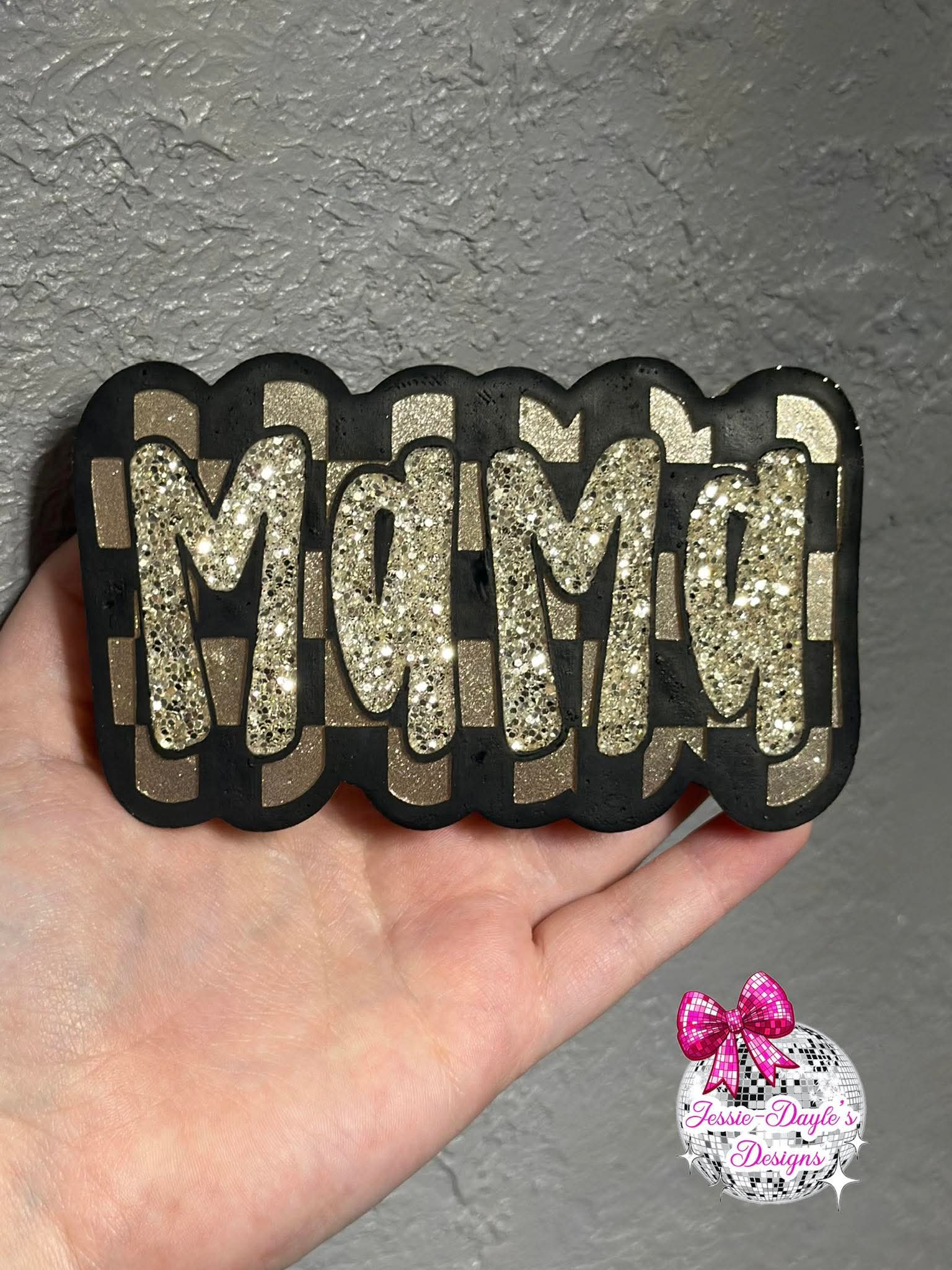 Checkered Mama Silicone Freshie Mold - Red River Mold Co