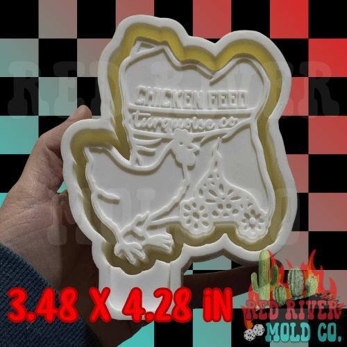Chicken Feed Silicone Freshie Mold - Red River Mold Co