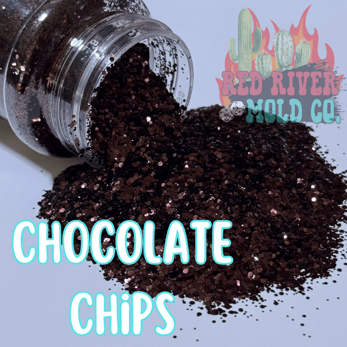 Chocolate Chips Premium Mini Chunky Glitter (Metallic) - Red River Mold Co